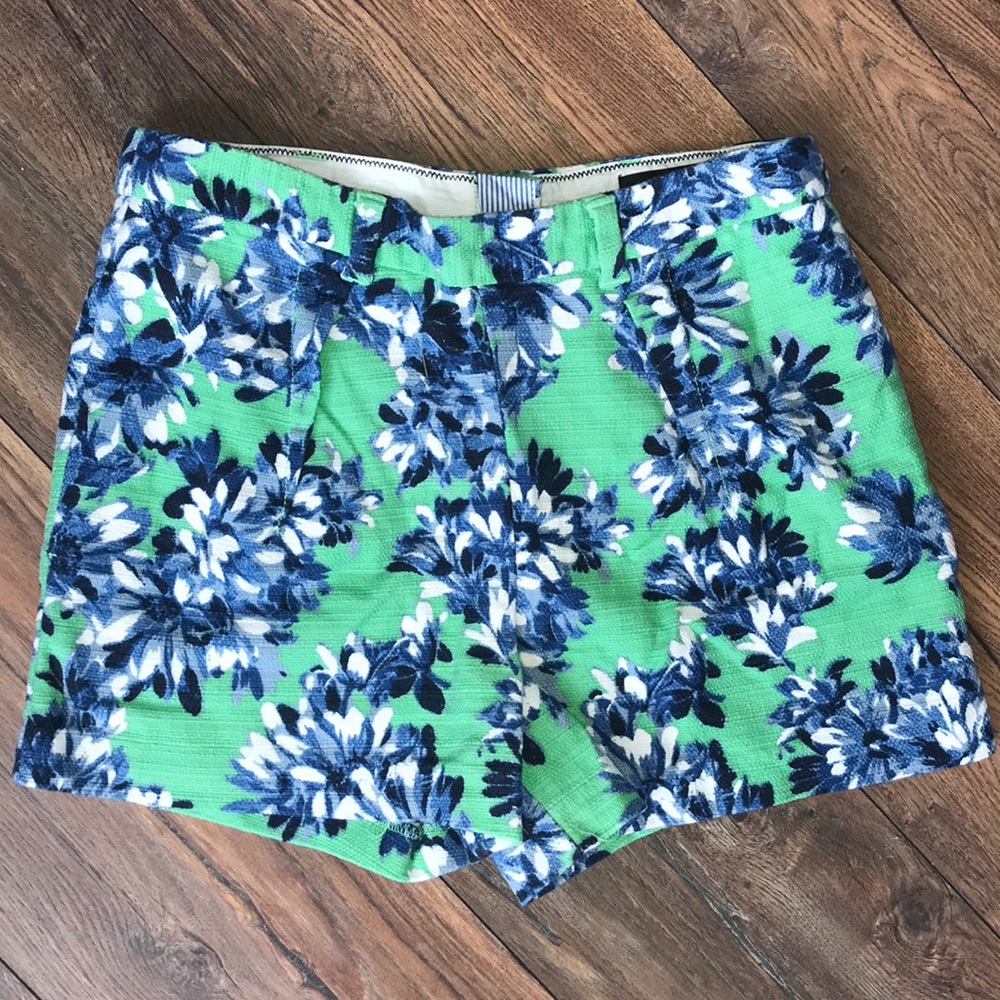 J.Crew High Waisted Floral Shorts